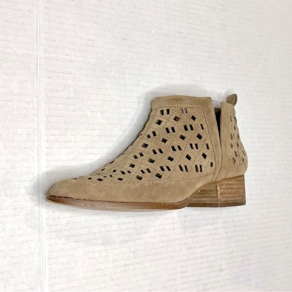 Gianni Binni Perforated Leather Cowgirl Booties